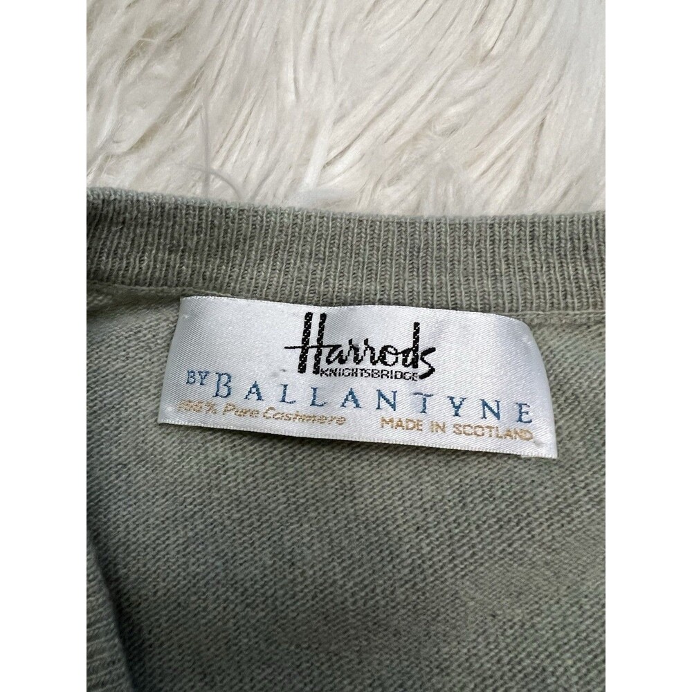 Ballantyne x Harrods 100% Cashmere Sweater Vest Scotland Men's Size 44/US L - Picture 5 of 10